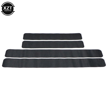 3D Carbon Fiber Sticker Paste Protector Strip Door Sill