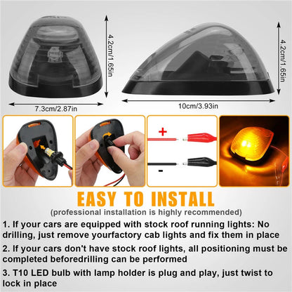 For Ford F-250 F-350 Off-Road Vehicles 5PCS Roof Upgrade Signal