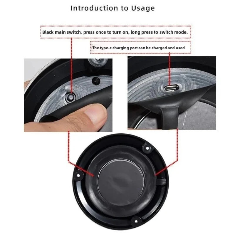 USB Rechargeable Solar Warning Strobe Anchor Powered Navigation
