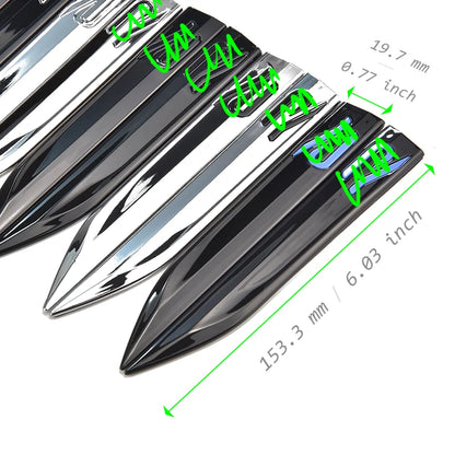 For 2020 Golf 8 Tape Plastic Golss Black Door Side Fender Knife R