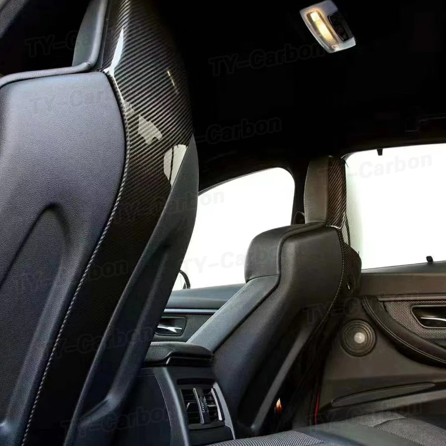 For BMW F80 M3 F82 F83 Real Carbon Fiber Interior SEAT Back