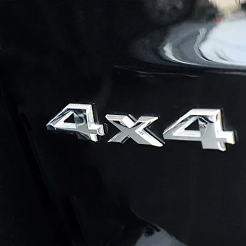 3D 4X4 Emblem Chrome ABS Sticker Tail Badge Rear