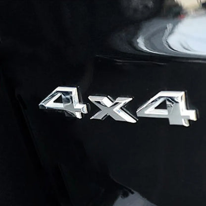 3D 4X4 Emblem Chrome ABS Sticker Tail Badge Rear