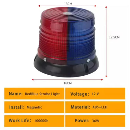 12V Beacon Strobe 24V Warning Blue Red Bus Supplies