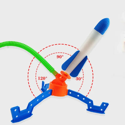 Children S foot-stepping Small Rocket Toys Outdoor Luminous