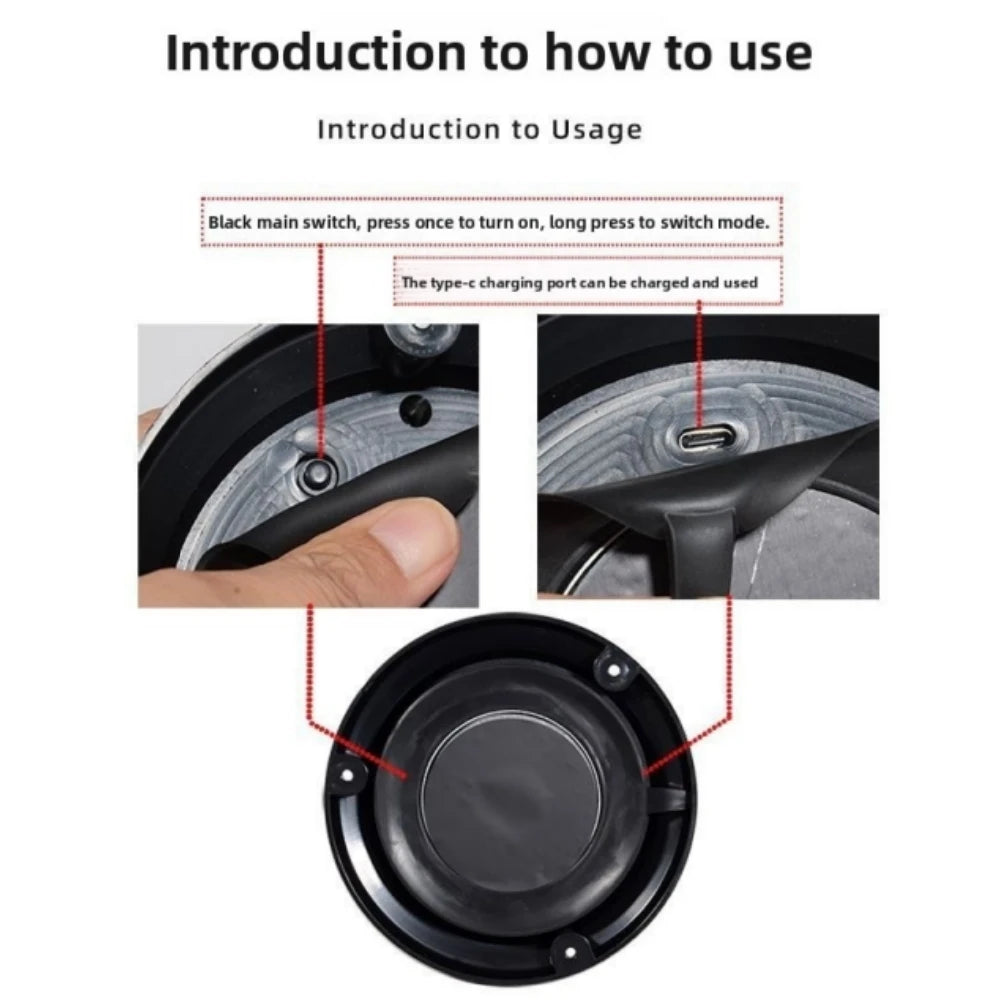 Solar Powered Roof Strobe Magnet Flash Warning Emergency Night