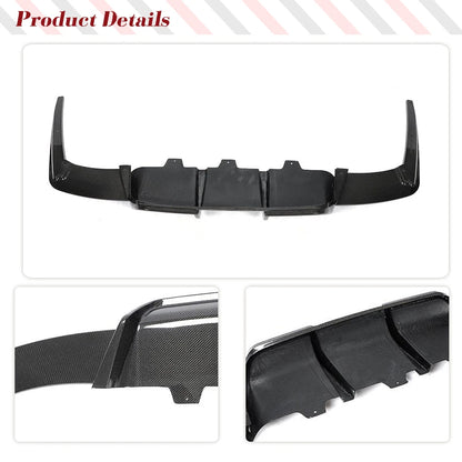 For BMW F06 F12 F13 M6 Carbon Fiber Frp Rear Bumper Lip Diffuser