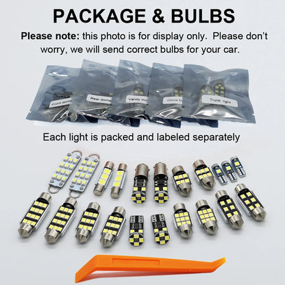 For VW Volkswagen Golf Jetta 3 Interior Bulb Kit Passat B5 B6 B7