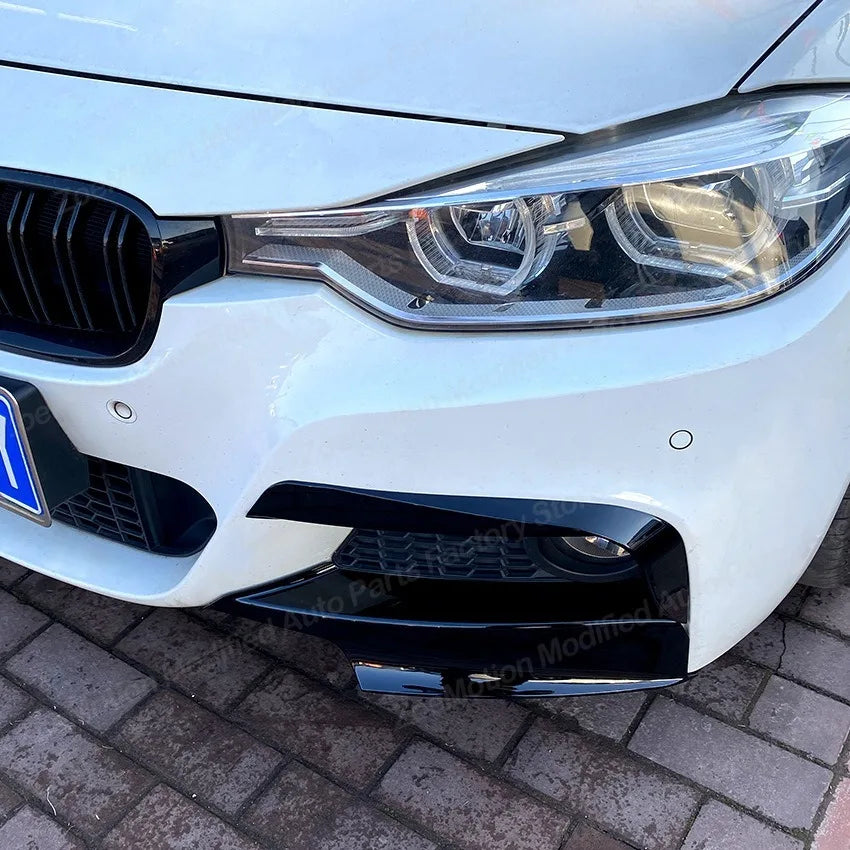 For BMW 3 Series F30 F31 Front Bumper Side Splitters Spoilers