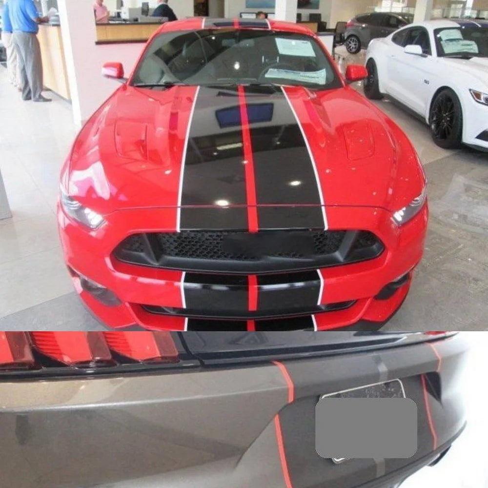 For Ford Mustang 2015-2018 3PCS Wrap Stickers Decals Body Kits