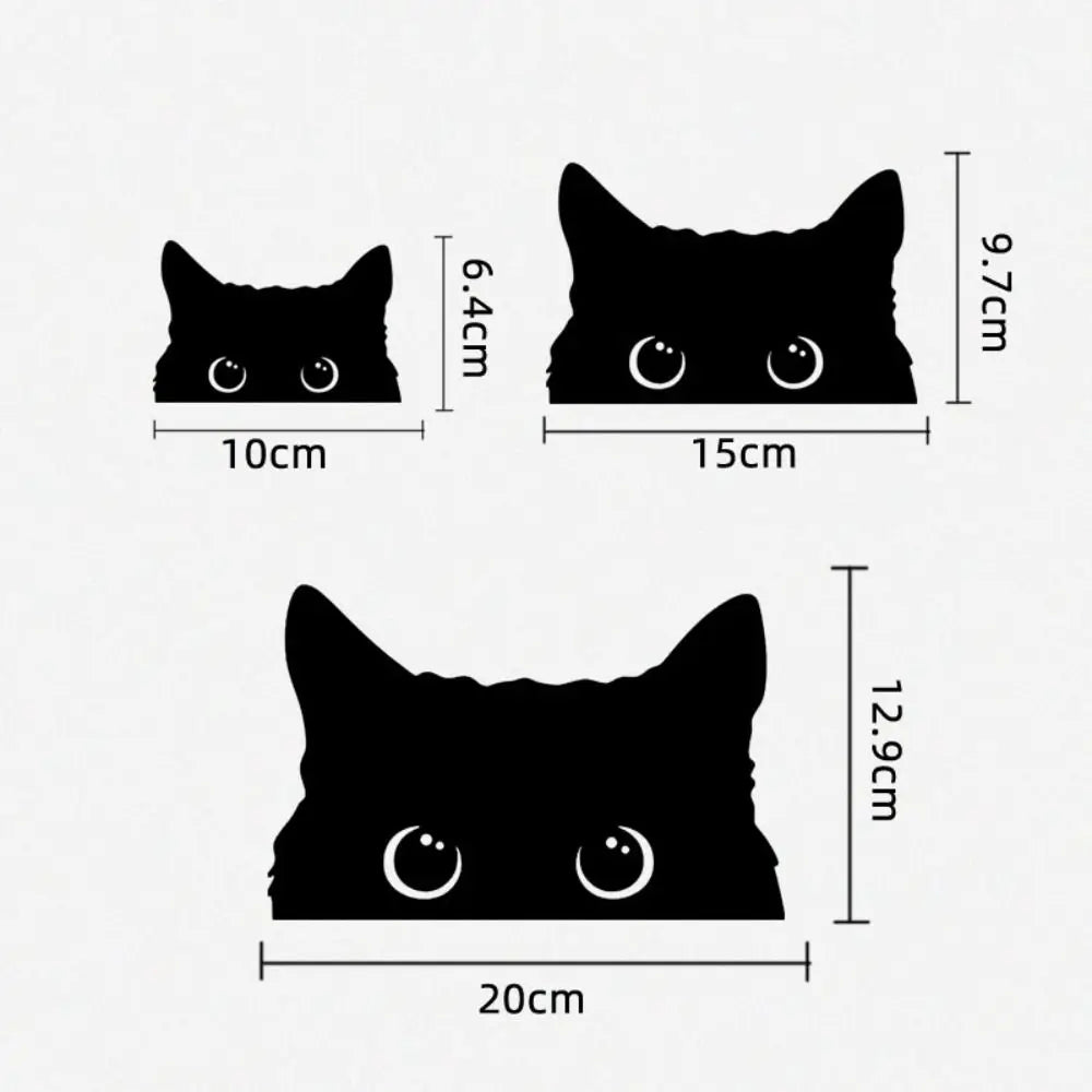 Cute Pet Cat Sticker Peeking self-adhesive Bumper Funny
