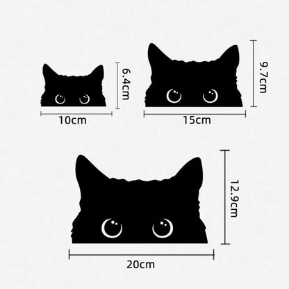 Cute Pet Cat Sticker Peeking self-adhesive Bumper Funny