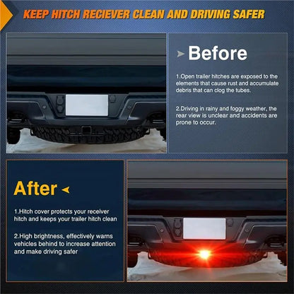 new-trailer Truck Hitch Cover 15LED Red Brake Drl Waterproof