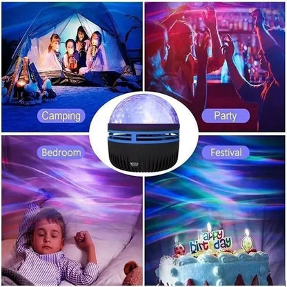 Ambient Lighting Starry Sky Projection Water Ripple Romantic