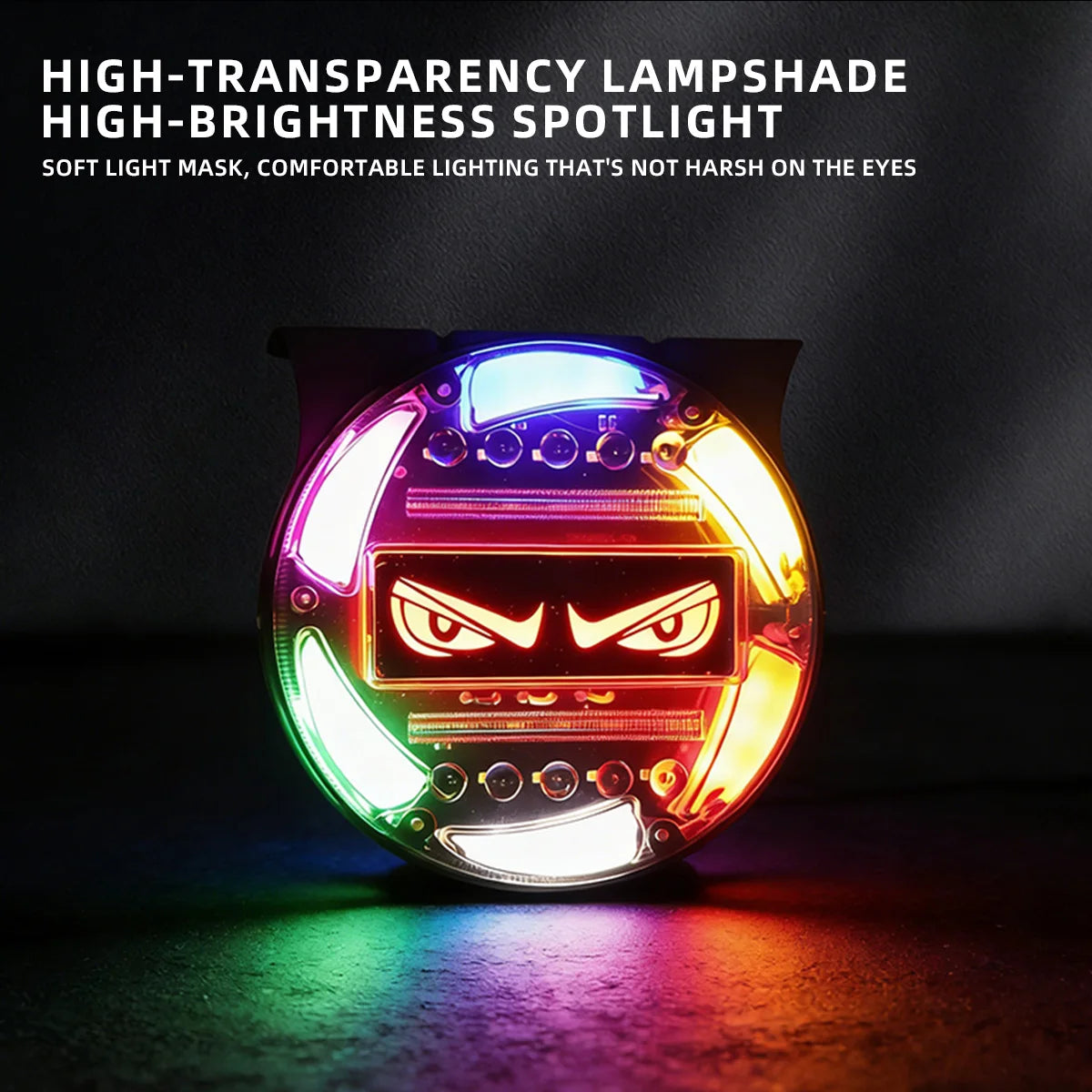 4PCS Devil S Eye Truck Fog 12V Warning Colorful