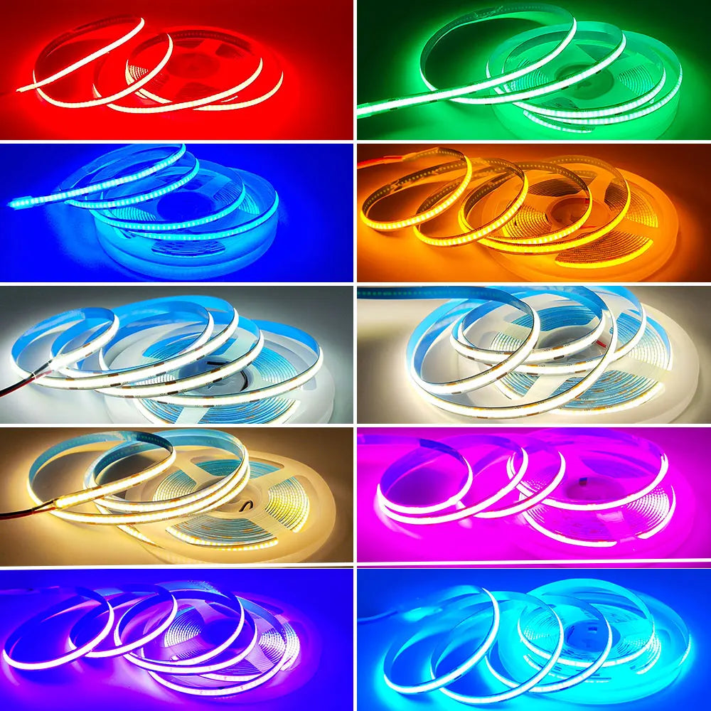 Cob Strip 12V 24V 320leds Chips M Density Linear