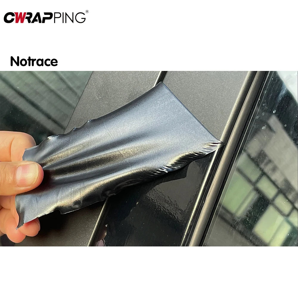 For Vehicle 1.5x2 6M Shiny Black Vinyl Wrap Sticker Tuning Roof