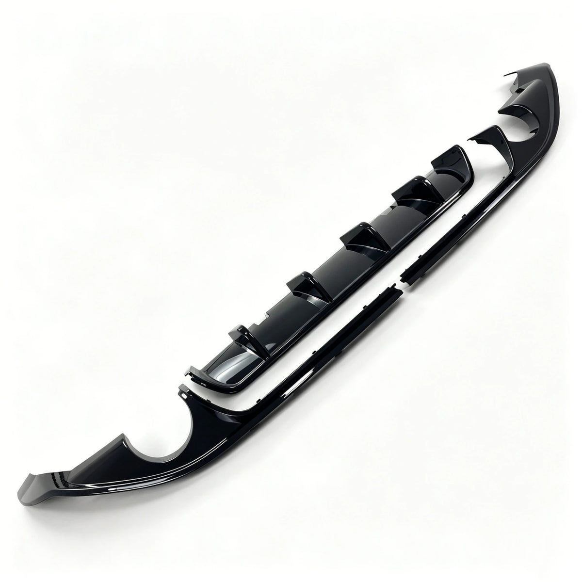 For VW Golf 7 7.5 MK7 3PCS Tcr Rear Bumper Diffuser Splitter 7.5