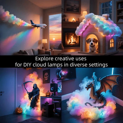For Game Room 3D Thunder Cloud Night Music Sync Mode RGB Strip