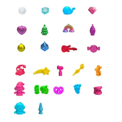 Needoh Advent Calendar 3D Pvc Fidget Doll Christmas Countdown