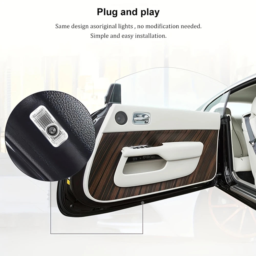 For Audi A6 A7 Q3 Q5 2PCS Set Door Courtesy Logo Projector Q7 A1