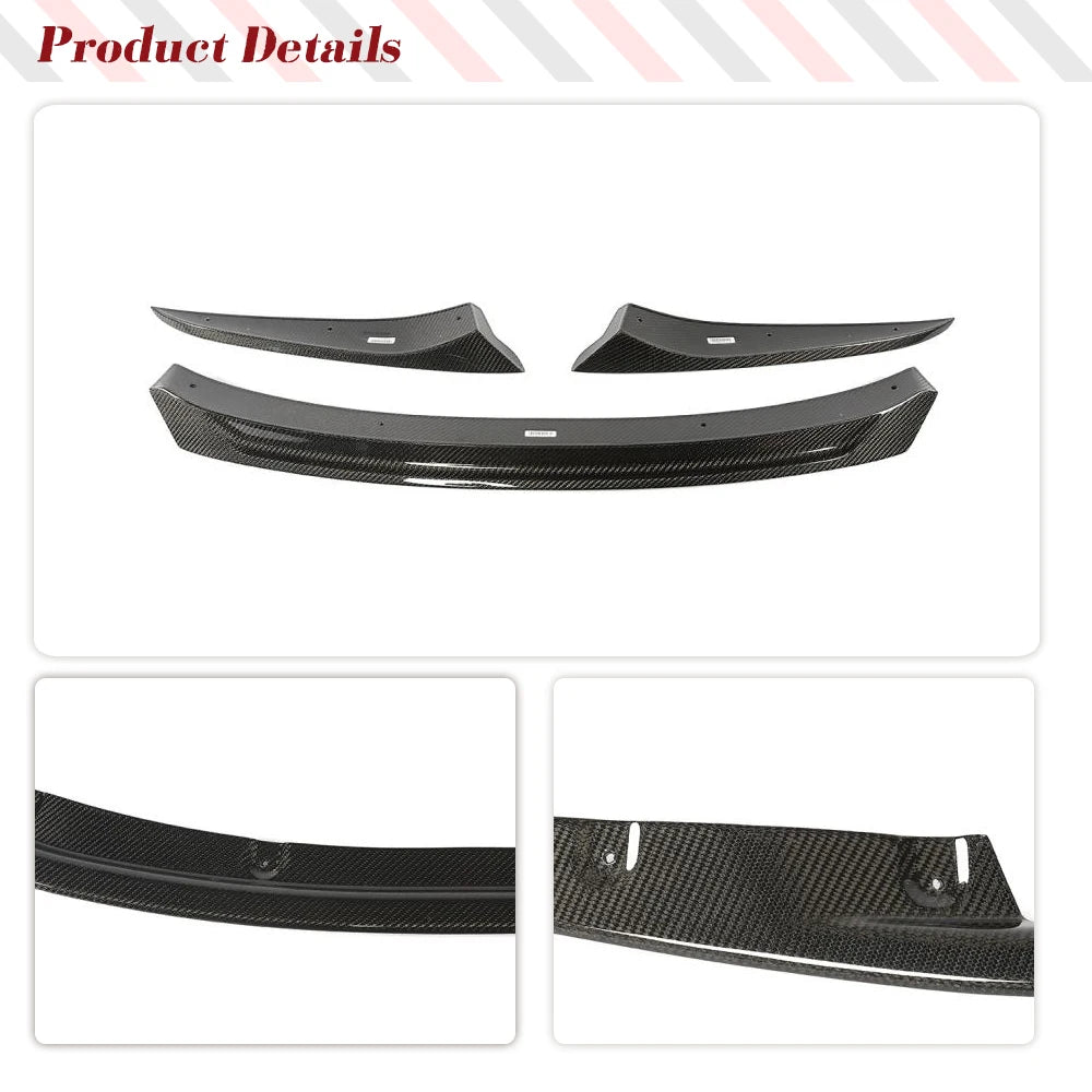 For BMW 8 Series G14 G15 Front Bumper Lip Spoiler Splitters G16