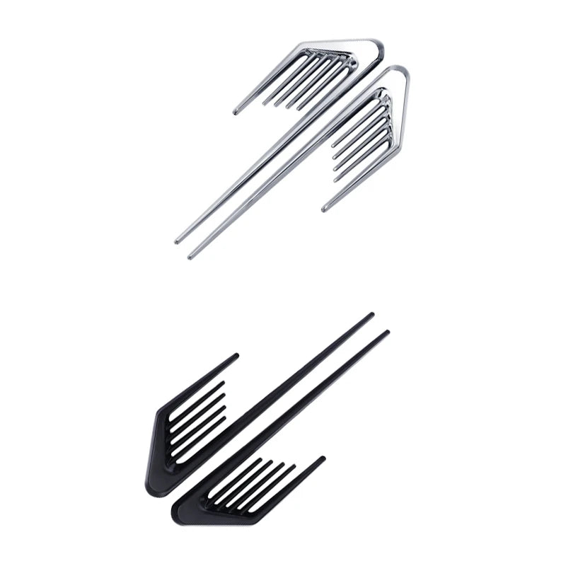 Fender Side Tail Mark Stickers Metal Simulation Shark Gills