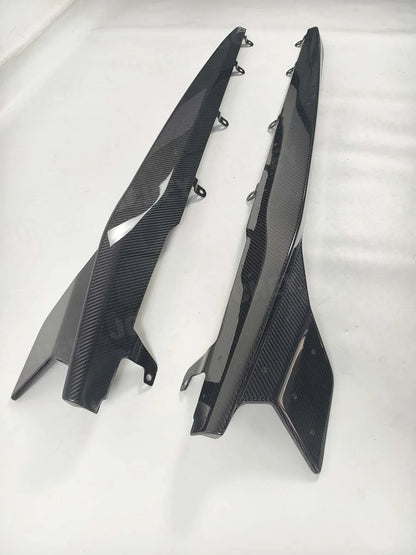 For BMW 8 Series G14 G15 Jchey Dry Carbon Fiber Side Skirts