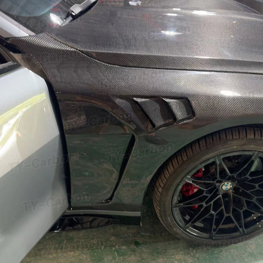 For BMW G80 M3 G82 G83 Dry Carbon Fiber Front Fenders M4 2021