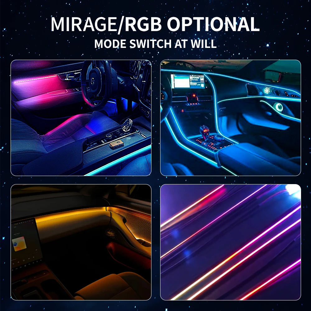 In Color RGB Magic Symphony Atmosphere Interior Acrylic Guide