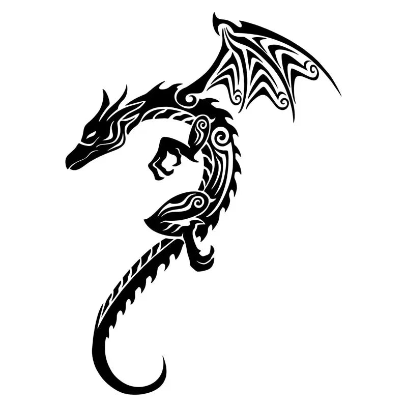 Stickers Personality Creative Tribal Dragon Vinyl Decals