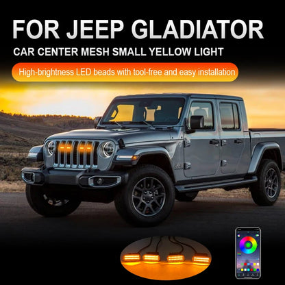 For Jeep Gladiator Specialized Center Grid Small Yellow Front