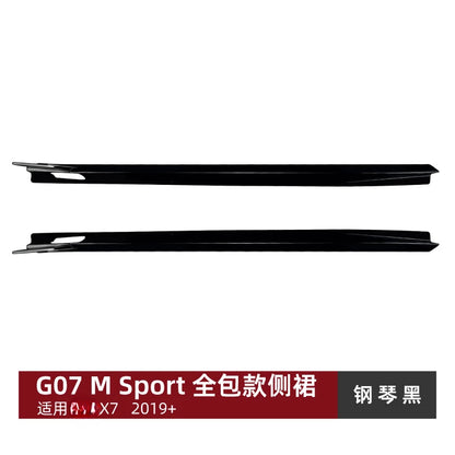 For BMW X7 G07 M Sport 2019 Full Wrap Side Skirt Spoiler Body