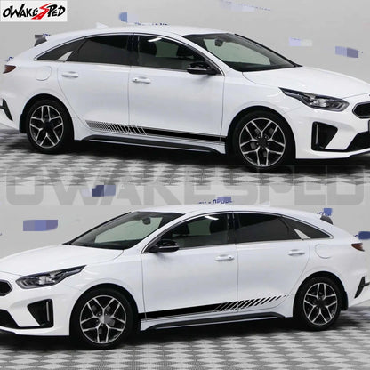 For Kia Proceed Gt GT-line Accessories 2PCS Body Door Side Skirt