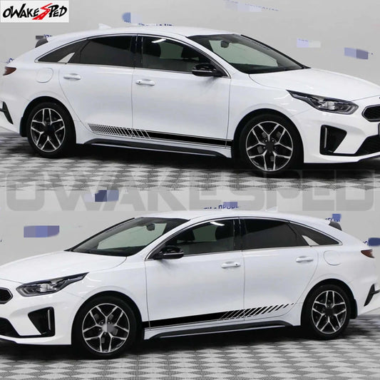 For Kia Proceed Gt GT-line Accessories 2PCS Body Door Side Skirt