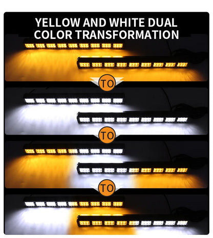 For Front Windshield 12V 162 Safety Warning 2-in-1 Strobe