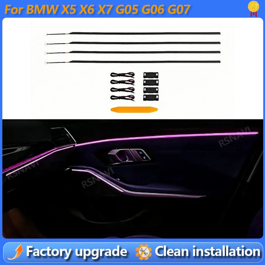 For BMW X5 X6 X7 G05 Original Color Doors Interior Strips