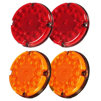 2PCS 12V 24V 2x17led Side Signal Taillights Suitable Cars