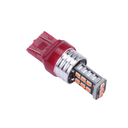 4PCS 7443 7440 Red Strobe Flash Blinking Brake Stop
