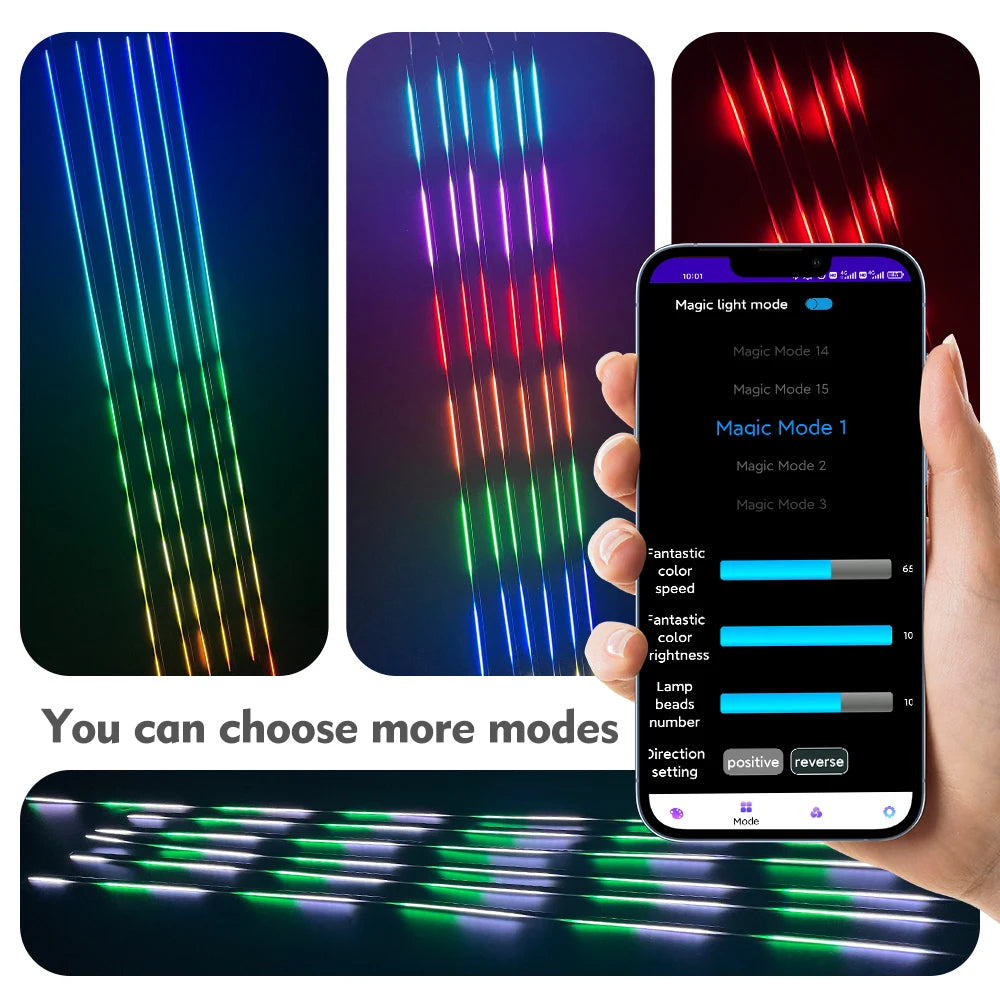 24 In RGB Symphony Flowing Colorful Interior Gradient Atmosphere