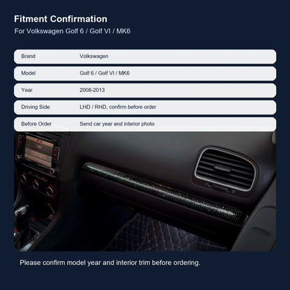 For Volkswagen Golf MK6 LED Strip Colors Symphony Interior