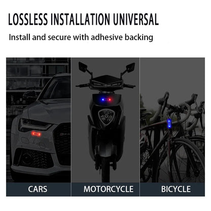 For Bicycle Helmet Motorcycle 10PCS Solar Warning Flashing