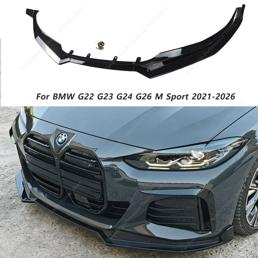 For BMW G22 G23 G24 G26 Mp ABS Front Bumper Lip Splitter Spoiler