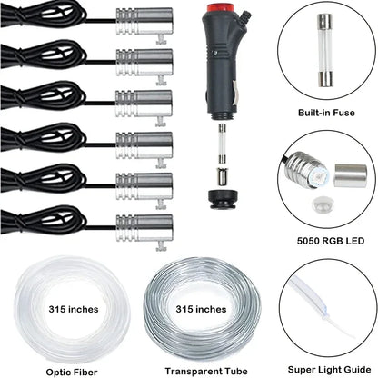 Flexible El Wire APP Control Ambient Atmosphere Strip Lamps