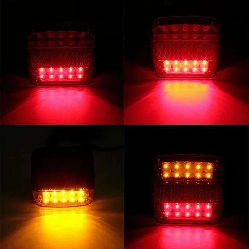 12V Trailer Truck Tail Taillight Brake Stop Turn Signal