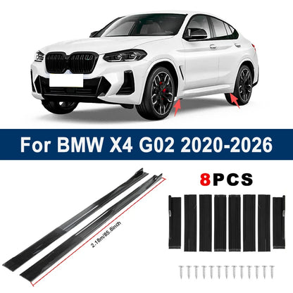 For BMW X4 G02 2020-2026 - 2.18m Sectional Side Skirt Extension