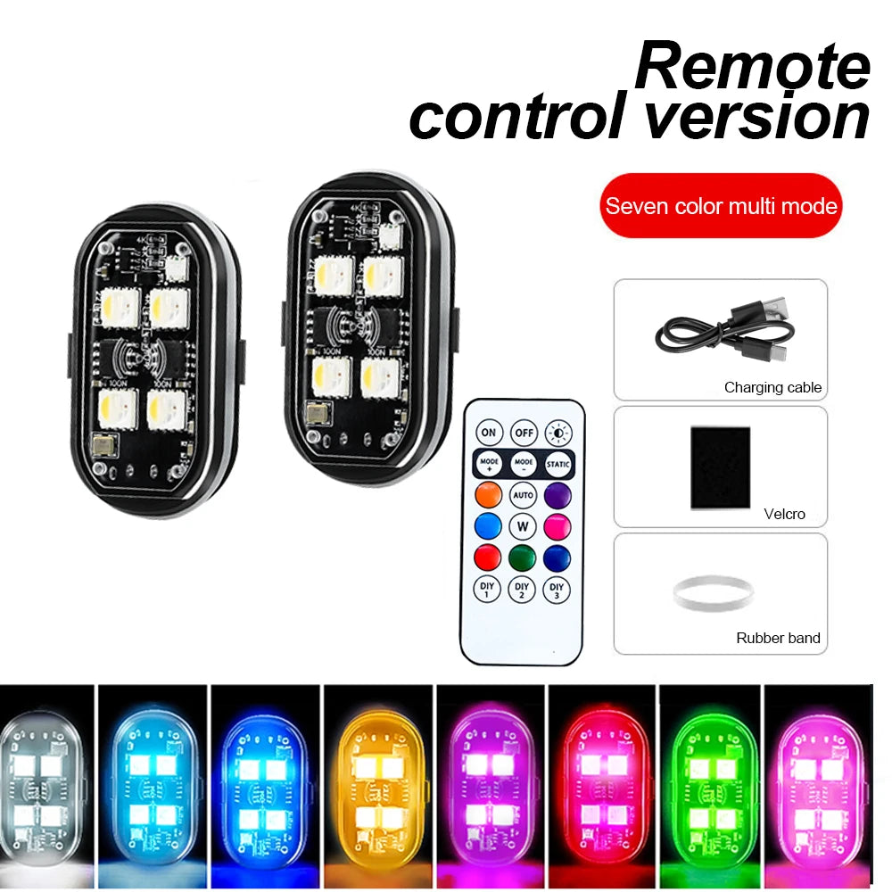 RGB Aircraft Strobe Motorcycle Flash Position Wireless Airplane