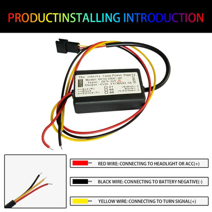 12V Flexible Strip Drl Waterproof Daytime Running Sequential Flow