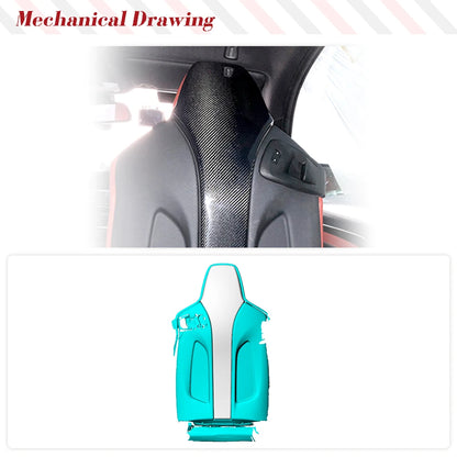 For BMW F80 M3 F82 F83 Dry Carbon Fiber Interior SEAT Back