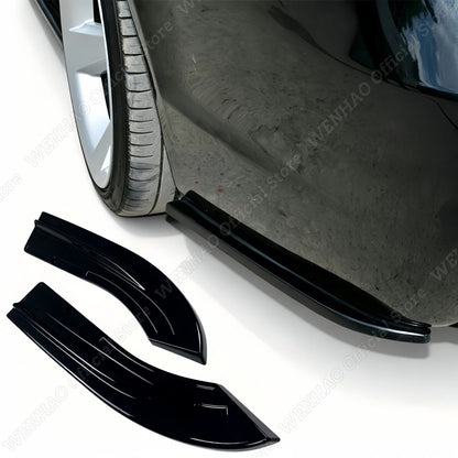 For BMW E60 E61 M-Pack 2003-2010 1pair Gloss Black Rear Bumper